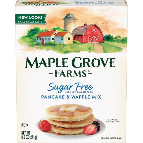 Maple Grove Farms Pancake & Waffle Mix, Sugar Free, 8.5 Ounce...