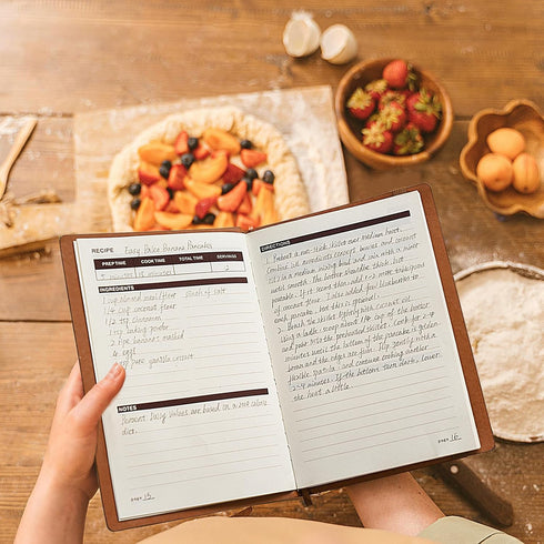Dahey Recipe Book to Write in Your Own Recipes, Blank Hardcover Cookbook with Pocket, Personalized Family Recipe Journal Notebook to Organize Reci...