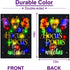Solar Lighted Halloween Garden Flag It's Hocus Pocus Time Witches Flags for Garden Patio Lawn Outside Halloween Decorations Garden Decor (Hocus Po...