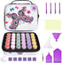 MoeeBtee Diamond Painting Storage Containers, 30 Slots Diamond Painting Accessories with Tools for Diamond Art Organizer Craft Jewelry Beads Stora...