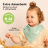 8-Pack Muslin Bibs for Baby Girls, Baby Boys - Muslin Baby Bibs for Drooling and Teething, Bandana Bibs for Baby Girl Bibs, Baby Bibs for Boys, Ba...