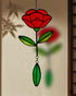 Stained Glass Window Hangings, Garden Suncatchers for Window and Wall Decor, Flower...