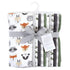 Hudson Baby Unisex Baby Cotton Flannel Burp Cloths Bundle, Woodland Faces, One Size...
