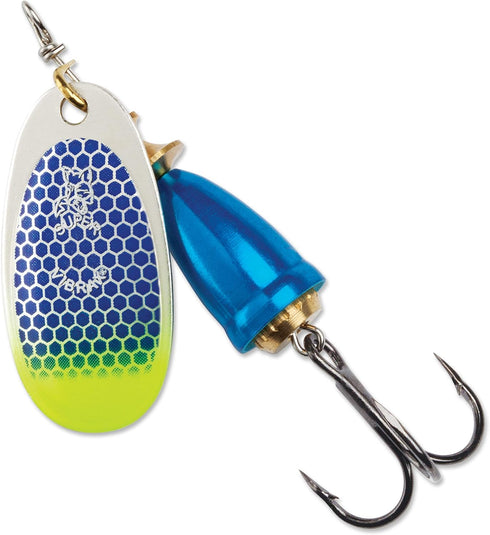Blue Fox Cl.Vbrx. 05 7/16 Fishing-Equipment, Blue Scale Chartreuse Tip UV...