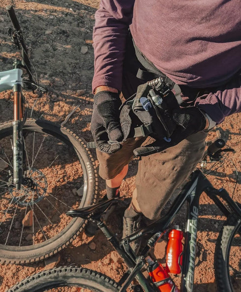 ORUCASE Trail Pal - Kevlar Reinforced Bicycle Tool/Tube / CO2 Storage Bag for Mountain and Gravel Cycling - Secure Rubber Strap, Non-slip Material...