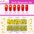 AD Beads 4500 Pieces Hotfix Rhinestones Flat Back 6 Sizes (2-6 mm) Crystal Round Glass Gems with Tweezers and Picking Rhinestones Pen or Crafts Na...