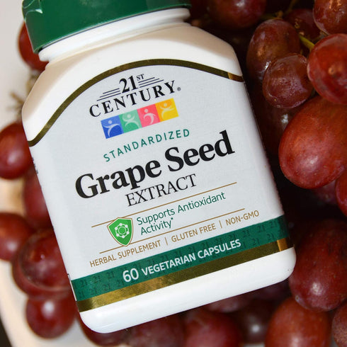 21st Century Grape Seed Extract Veg Capsules, 60 Count (21378)...