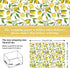 Generic AnyDesign 12 Sheets Summer Lemon Wrapping Paper - Not Roll - Watercolor Lemon Flowers Gift Wrap Paper Bulk Folded Flat Art Paper for Summe...