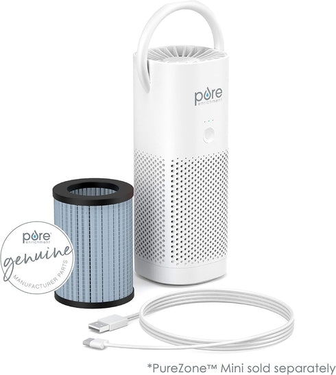 Pure Enrichment® Genuine 2-in-1 True HEPA Replacement Filter for the PureZone™ Mini Portable Air Purifier (PEPERSAP)...