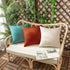 Woaboy Set of 2 Outdoor Waterproof Fall Throw Pillow Covers Burnt Orange Decorative Farmhouse Solid Cushion Cases for Bed Sofa Couch Car Living Ro...