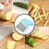 Potato Cutter Crinkle Wavy Shape French Fries Potato Chips Cuting Knife Stainless Steel Cucumber Carrot Vegetable Salad Waves Cutting Tool...