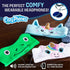 CozyPhones Over The Ear Headband Headphones - Kids Headphones Volume Limited with Thin Speakers & Super Soft Fleece Headband - Green Frog......