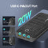 Portable Charger, 20000mAh Power Bank with USB C in&Out 20W High-Speed Recharging Battery Pack Compatible with iPhone,Android etc (Black) (Black)...