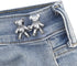 2pcs Bear Button Pins Jean, Detachable Buttons Adjustable Jean Button Pins Jean Buttons Extender No Sew Jean Buttons Pins for Loose Jeans Easy to ...
