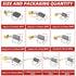 40PCS Electric Motor Carbon Brushes Replacement Repair Tool Set,10 Different Sizes Graphite Carbon Brush for Motor...