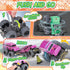 Monster Truck Toys for Boys, 4 Pcs Toy Cars Flip Stunt Car, Pull Back Race Cars Party Favors Friction Powered Cars Retro Toddler Toys Vehicles Goo...