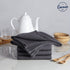 Encasa Homes Anti-Odour Waffle Kitchen Dish Towels, 28"x18" (4 Pc Set) Highly Absorbent, Tea Towels for Cleaning & Quick Drying, Cotton - Grey...