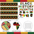 Black History Month Bulletin Board Borders Cutouts Classroom Decorations, African Worthwhile Commemoration Festival Bulletins Board Cutouts Wall D...