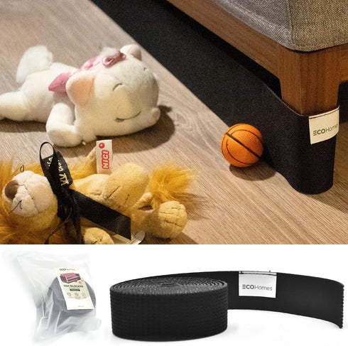 ECOHomes Under Couch Guards Toy Blocker - Strap Barrier for Under Sofa, Bed & Furniture Bottom Stop Things from Going Under | Easy to Install Gap ...