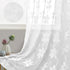DWCN 2 Pack White Floral Lace Valances for Kitchen - Rod Pocket Half Window Sheer Curtains for Small Window Living Room Cafe, 42 x 18 inch, Lace W...