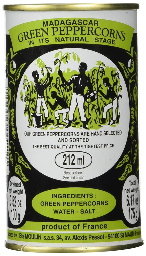 Madagascar Green Peppercorns in brine 3.52 oz,100g ,1 PACK...