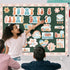 28PCS Hippie Today is A Great Day to Mindset Bulletin Board Set for Classroom Groovy Encouraging Paper Bulletin Board Decoration Set Hippie Cutout...