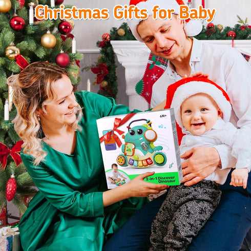 Baby Toys 6-12 Months, Baby Piano Infant Toys for 9-12 Months, Dinosaur Musical Light Up Baby Toys for 6 9 12 18 Months, Early Learning Educationa...