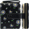 Cute Wallet Women Black Small Wallets Coin Purse Minimalist Flower Design Women's Travel Wallets Leather Credit Card Holder with ID Window Kawaii ...
