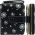 Cute Wallet Women Black Small Wallets Coin Purse Minimalist Flower Design Women's Travel Wallets Leather Credit Card Holder with ID Window Kawaii ...