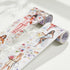 WT Bloom & Vogue Wide PET Tape, Single Roll, Original Designs, Flower Girls Decorative, Characters Figures, Transparent Clear Adhesive, Journal Sc...