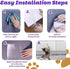 Cat Scratch Furniture Protector 6-Pack Cat Scratch Deterrent Tape - Extra Large Anti Cat Scratch Tape Anti Paws Anti-Scratch Clear Plastic Tapes P...
