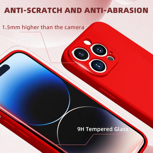 Corefyco Compatible with iPhone 14 Pro Max Case with Screen Protector, Enhanced Camera Cover, Slim Fit Protective Phone Case for iPhone 14 Pro Max...