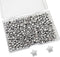 400 Pcs Star Beads Charm, 6mm Star Shape Spacer Star Spacer, Beads Star Pony Beads Five-Pointed Star Bracelet Charms with Box Sealing Star Beads f...
