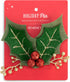 DEMDACO Holly Berry Red, Green, and Gold Tone Glittered 5 Inch Polyester Christmas Lapel Pin...