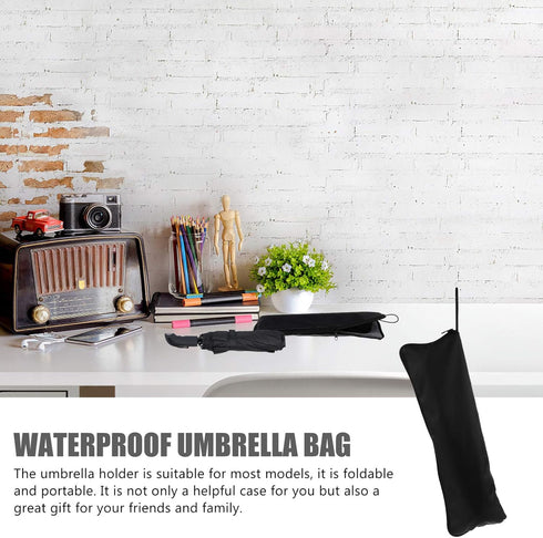 Veemoon Small Umbrella Cover Bag Wet Umbrella Bags Reusable Umbrella Bag Portable Umbrella Storage Bag Travel Umbrella Carry Container Umbrella Ha...