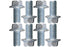 ICT Billet Bolt KIT ONLY - LS Engine Mount to Block Hex Flange Bolts LSX LS1 LM7 LR4 LQ4 LS6 L59 LQ9 LM4 L33 LS2 LH6 L92 L76 LC9 LFA LH8 LMG LS3 5...