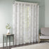 Madison Park Semi Sheer Single Curtain Modern Contemporary Botanical Print Out Design, Grommet Top, Window Drape for Living Room, Bedroom and Dorm...