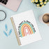 Teacher Appreciation Gifts Spiral Notebook Journal 5.5 x 8.3 inches,It Takes a Big Heart to Shape Little Minds Boho Rainbow Lined Hardcover Spiral...