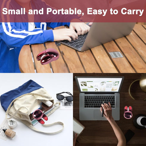 Wireless Mouse Bluetooth Cute Bunny Dual-Mode Computer Mouse Portable Small 2.4G Optical Mouse with USB Receiver Silent Red Kawaii Rabbit Cordless...