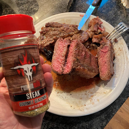 Gourmet Steak Seasoning | No Artificial Flavors, No MSG added | Premium Steak Rub for Steak, Burgers, Brisket and Beef | Runnin’ Wild Foods, 7.0 o...
