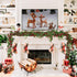 DearHouse 6FT Red Berry Christmas Garland with Pine Cone Garland Artificail Garland Indoor Outdoor Garden Gate Home Decoration for Holiday Winter ...