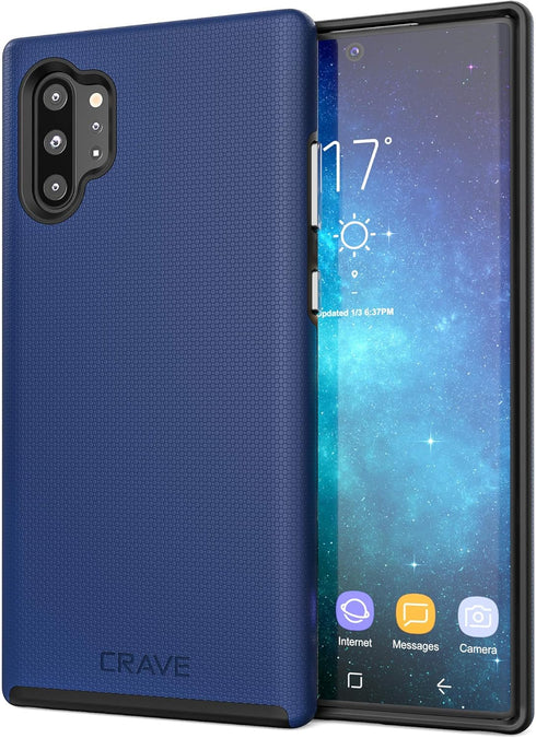 Crave Note 10+ Case, Dual Guard Protection Series Case for Samsung Galaxy Note 10 Plus - Navy...