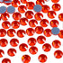 Beadsland Hotfix Rhinestones, 2880pcs Flatback Crystal Rhinestones for Crafts Clothes DIY Decorations, Orange, SS10, 2.7-2.9mm...