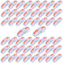 50Pcs Butt Terminals 1 to 1 Inline Electrical Lever Wire Connectors kit Compact Splicing Connector Assortment Lever Nuts Assortment Transparent Co...