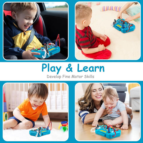 Montessori Busy Board Toys for Toddlers 1-3 - Baby Game Autism Sensory Toys - Kids Educational Learning Activities Toys - Gifts for 12 18 Months 1...