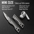 KeyUnity KK06 Mini EDC Pocket Knife, Small Titanium Folding Knife with Built-in Keychain Hole for Everyday Carry...