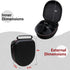 LTGEM Hard Case for LEVN LE-HS013 Superior Wireless Headset & Charging Base - Travel Protective Carrying Storage Bag...
