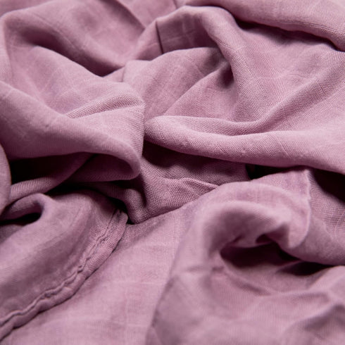 Baby Muslin Swaddle Blanket with Bow — 30% Organic Cotton & 70% Viscose Derived from Bamboo Swaddle Blankets — 47x47 Inches Premium, Soft & Breath...