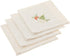 SARO LIFESTYLE 1710.N20S Embroidered Christmas Tree Design Linen Blend Napkin - Set of 4, Natural, 20"...