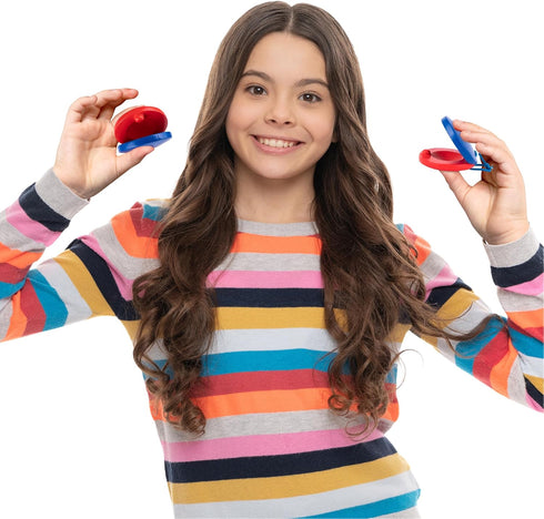 ArtCreativity Wooden Finger Castanets for Kids - Set of 8 - Music Toys for Kids with Stretchy String for Easy Holding - Simple to Play Musical Ins...